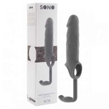 Sono No. 19 Grey Dong Penis Extension Sleeve