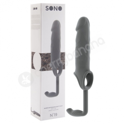 Sono No. 19 Grey Dong Penis Extension Sleeve