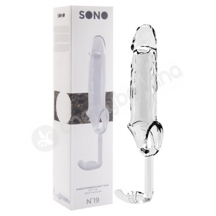 Sono No. 19 Clear Dong Penis Extension Sleeve