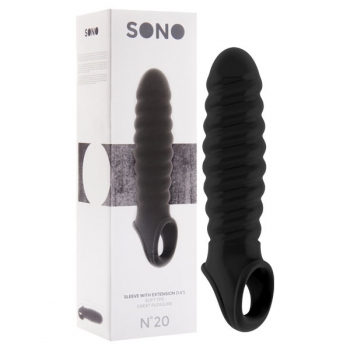 Sono No. 20 Black Dong Penis Extension Sleeve
