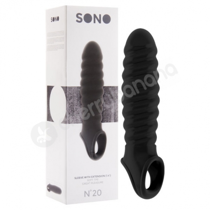 Sono No. 20 Black Dong Penis Extension Sleeve