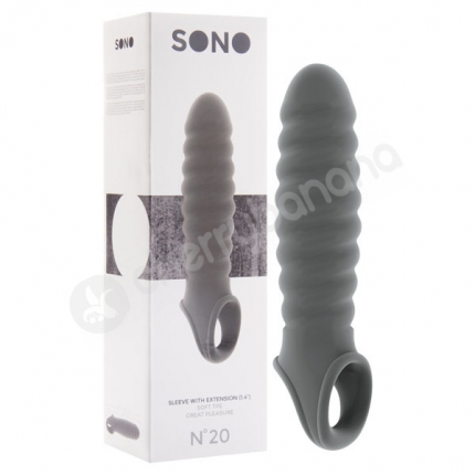 Sono No. 20 Grey Dong Penis Extension Sleeve