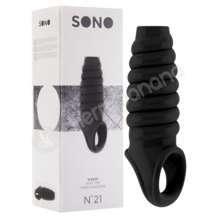 Sono No. 21 Black Dong Penis Extension Sleeve
