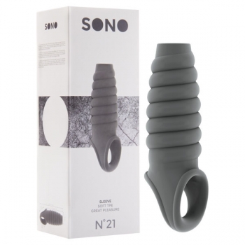 Sono No. 21 Grey Dong Penis Extension Sleeve