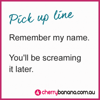 Pick up line