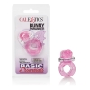 Basic Essentials Bunny Enhancer Pink Vibrating Cock Ring