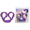 Japanese Silk Love Rope Purple Ankle Cuffs