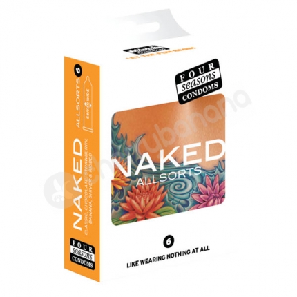 Four Seasons Naked Allsorts Regular Condoms 6 Pack Four Seasons Naked Allsorts Regular Condoms 6 Pack