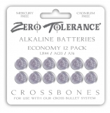 Crossbones LR44 Alkaline Batteries 12 Pack