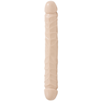 Jr. Veined Double Header Flesh 12" Dildo