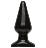 Classic Butt Plug Black Smooth Large