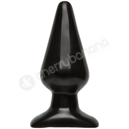 Classic Butt Plug Black Smooth Large