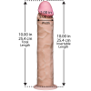 The Realistic Cock Flesh 10" Dildo Without Balls