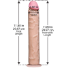 The Realistic Cock Flesh 12" Dildo Without Balls