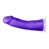 Purple Double Penetration Dildos Sex Machine Attachment