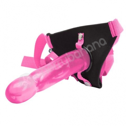 Climax Strap-on Pink Ice Dong & Harness Set