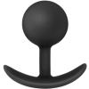 Anal Adventures Platinum Silicone 3" Vibra Plug With Inner Ball Bearing