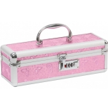 Lockable Medium Sex Toy Chest Storage Box Pink