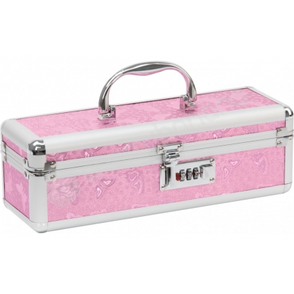 Lockable Medium Sex Toy Chest Box Pink