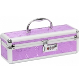 Lockable Medium Sex Toy Chest Storage Box Purple