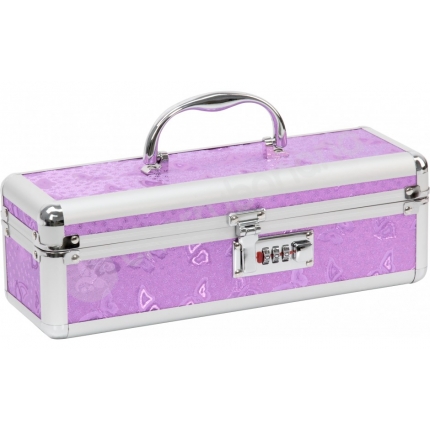 Lockable Medium Sex Toy Chest Box Purple