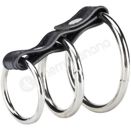 C&B Gear 3 Ring Gates Of Hell Metal Cock Rings