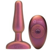 B-vibe Novice Galaxy Plum Vibrating R/C Butt Plug Limited Edition Set