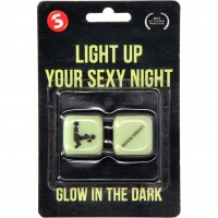S-line Light Up Your Sexy Night Glow In The Dark Dice 2pk