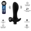 Anal Adventures Platinum Silicone Vibrating Black 3.2" Prostate Massager #1