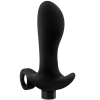 Anal Adventures Platinum Silicone Vibrating Black 3.2" Prostate Massager #1