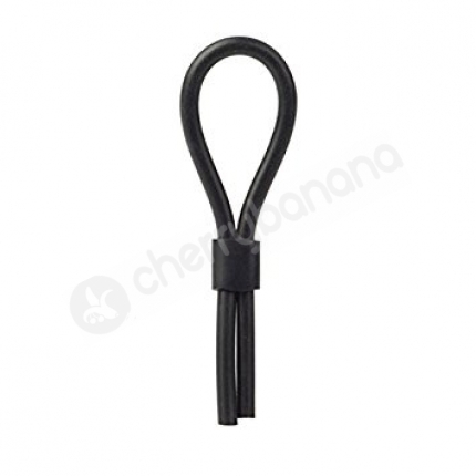 Black Silicone Stud Lasso Cock Ring