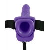 Fetish Fantasy Series Purple 7'' Hollow Strap-on With Balls