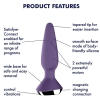 Satisfyer Plug-ilicious 1 Purple 5.3" Vibrating Silicone Butt Plug