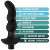 Anal Adventures Platinum Silicone Vibrating Black 4.2" Prostate Massager #3