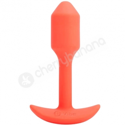 B-Vibe Orange Vibrating 3.4" Snug Plug 1 Weighted Butt Plug B-Vibe Orange Vibrating 3.4" Snug Plug 1 Weighted Butt Plug