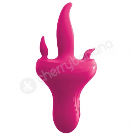 3some Pink Holey Trinity Triple Tongue Vibrator