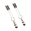 Eve's Naughty Nipple Clips Black & Silver Adjustable Nipple Clamps