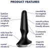 Satisfyer Plug-Ilicious 2 Black 5.3" Vibrating App Controlled Butt Plug