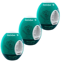 Satisfyer Masturbator Eggs Naughty Skin-Like Masturbation Sleeve 3 Pack