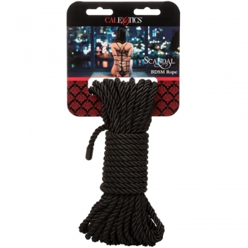 Scandal BDSM Black Silky Shibari Rope 10m