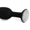 Crystal Amulet Black Small Jewelled Butt Plug
