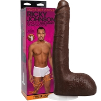 Signature Cocks Ricky Johnson 10" Ultraskyn Penis Dildo With Vac-U-Lock Suction Cup