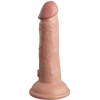 King Cock Elite 6'' Flesh Silicone Dual Density Cock Dildo