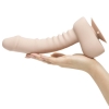 Uprize Flesh Remote Control Erecting 8" Vibrating Dildo