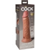 King Cock Elite 8'' Vibrating Tan Dual Density Cock Dildo