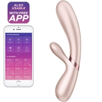 Satisfyer Hot Lover Silver/Champagne Rabbit Heating App Controlled Vibrator