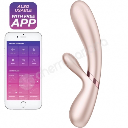 Satisfyer Hot Lover Silver/Champagne Rabbit Heating App Controlled Vibrator Satisfyer Hot Lover Silver/Champagne Rabbit Heating App Controlled Vibrator