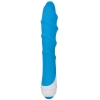 Adam & Eve Blue Twisted Silk Silicone Vibrator
