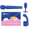 B-Vibe Blue Anal Plug & Le Wand Massager Education 10 Piece Set