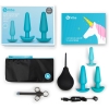 B-vibe Blue Anal Training Butt Plug 7 Piece Education Set